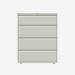 Bisley 1000mm wide Essentials Side Filing Cabinet Light Grey 4 Drawer