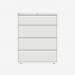 Bisley 1000mm wide Essentials Side Filing Cabinet Traffic White 4 Drawer