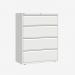 Bisley 1000mm wide Essentials Side Filing Cabinet Traffic White 4 Drawer