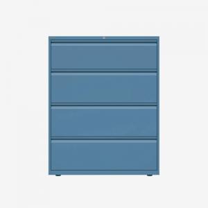 Bisley 1000mm wide Essentials Side Filing Cabinet Bisley Blue 4 Drawer