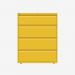 Bisley 1000mm wide Essentials Side Filing Cabinet Yellow 4 Drawer