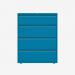 Bisley 1000mm wide Essentials Side Filing Cabinet Azure 4 Drawer