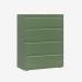 Bisley 1000mm wide Essentials Side Filing Cabinet Olive Green 4 Drawer