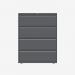 Bisley 1000mm wide Essentials Side Filing Cabinet Anthracite Grey 4 Drawer