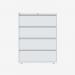 Bisley 1000mm wide Essentials Side Filing Cabinet Chalk 4 Drawer