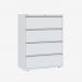 Bisley 1000mm wide Essentials Side Filing Cabinet Chalk 4 Drawer