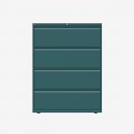 Bisley 1000mm wide Essentials Side Filing Cabinet Doulton 4 Drawer
