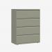 Bisley 1000mm wide Essentials Side Filing Cabinet Goose Grey 4 Drawer