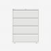 Bisley 1000mm wide Essentials Side Filing Cabinet Traffic White 4 Drawer
