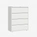 Bisley 1000mm wide Essentials Side Filing Cabinet Traffic White 4 Drawer