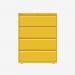 Bisley 1000mm wide Essentials Side Filing Cabinet Yellow 4 Drawer