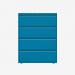 Bisley 1000mm wide Essentials Side Filing Cabinet Azure 4 Drawer