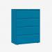 Bisley 1000mm wide Essentials Side Filing Cabinet Azure 4 Drawer