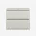 Bisley 800mm wide Essentials Side Filing Cabinet Chalk 2 Drawer