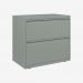 Bisley 800mm wide Essentials Side Filing Cabinet Bisley Silver 2 Drawer