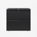 Bisley 800mm wide Essentials Side Filing Cabinet Black 2 Drawer