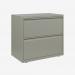 Bisley 800mm wide Essentials Side Filing Cabinet Goose Grey 2 Drawer