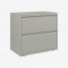 Bisley 800mm wide Essentials Side Filing Cabinet Light Grey 2 Drawer