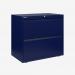 Bisley 800mm wide Essentials Side Filing Cabinet Oxford Blue 2 Drawer