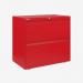 Bisley 800mm wide Essentials Side Filing Cabinet Cardinal Red 2 Drawer