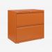 Bisley 800mm wide Essentials Side Filing Cabinet Bisley Orange 2 Drawer