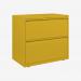 Bisley 800mm wide Essentials Side Filing Cabinet Yellow 2 Drawer