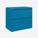 Bisley 800mm wide Essentials Side Filing Cabinet Azure 2 Drawer
