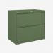 Bisley 800mm wide Essentials Side Filing Cabinet Olive Green 2 Drawer