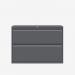 Bisley 1000mm wide Essentials Side Filing Cabinet Anthracite Grey 2 Drawer
