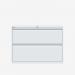 Bisley 1000mm wide Essentials Side Filing Cabinet Chalk 2 Drawer