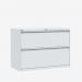 Bisley 1000mm wide Essentials Side Filing Cabinet Chalk 2 Drawer