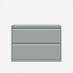 Bisley 1000mm wide Essentials Side Filing Cabinet Bisley Silver 2 Drawer