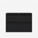Bisley 1000mm wide Essentials Side Filing Cabinet Black 2 Drawer
