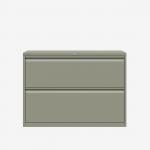Bisley 1000mm wide Essentials Side Filing Cabinet Goose Grey 2 Drawer