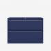Bisley 1000mm wide Essentials Side Filing Cabinet Oxford Blue 2 Drawer