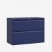 Bisley 1000mm wide Essentials Side Filing Cabinet Oxford Blue 2 Drawer