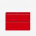 Bisley 1000mm wide Essentials Side Filing Cabinet Cardinal Red 2 Drawer