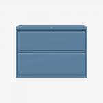 Bisley 1000mm wide Essentials Side Filing Cabinet Bisley Blue 2 Drawer