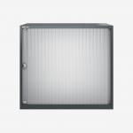 Bisley 800mm wide Essentials Tambour Unit (693mm) (1 shelf) Anthracite Grey