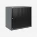 Bisley 800mm wide Essentials Tambour Unit (693mm) (1 shelf) Anthracite Grey
