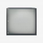 Bisley 800mm wide Essentials Tambour Unit (693mm) (1 shelf) Anthracite Grey
