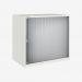 Bisley 800mm wide Essentials Tambour Unit (693mm) (1 shelf) Chalk