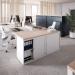 Bisley 800mm wide Essentials Tambour Unit (693mm) (1 shelf) Chalk