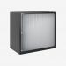 Bisley 800mm wide Essentials Tambour Unit (693mm) (1 shelf) Black