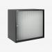 Bisley 800mm wide Essentials Tambour Unit (693mm) (1 shelf) Black