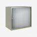Bisley 800mm wide Essentials Tambour Unit (693mm) (1 shelf) Goose Grey