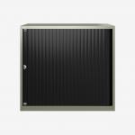 Bisley 800mm wide Essentials Tambour Unit (693mm) (1 shelf) Goose Grey