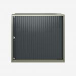 Bisley 800mm wide Essentials Tambour Unit (693mm) (1 shelf) Goose Grey