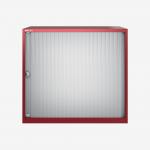 Bisley 800mm wide Essentials Tambour Unit (693mm) (1 shelf) Cardinal Red