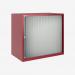 Bisley 800mm wide Essentials Tambour Unit (693mm) (1 shelf) Cardinal Red
